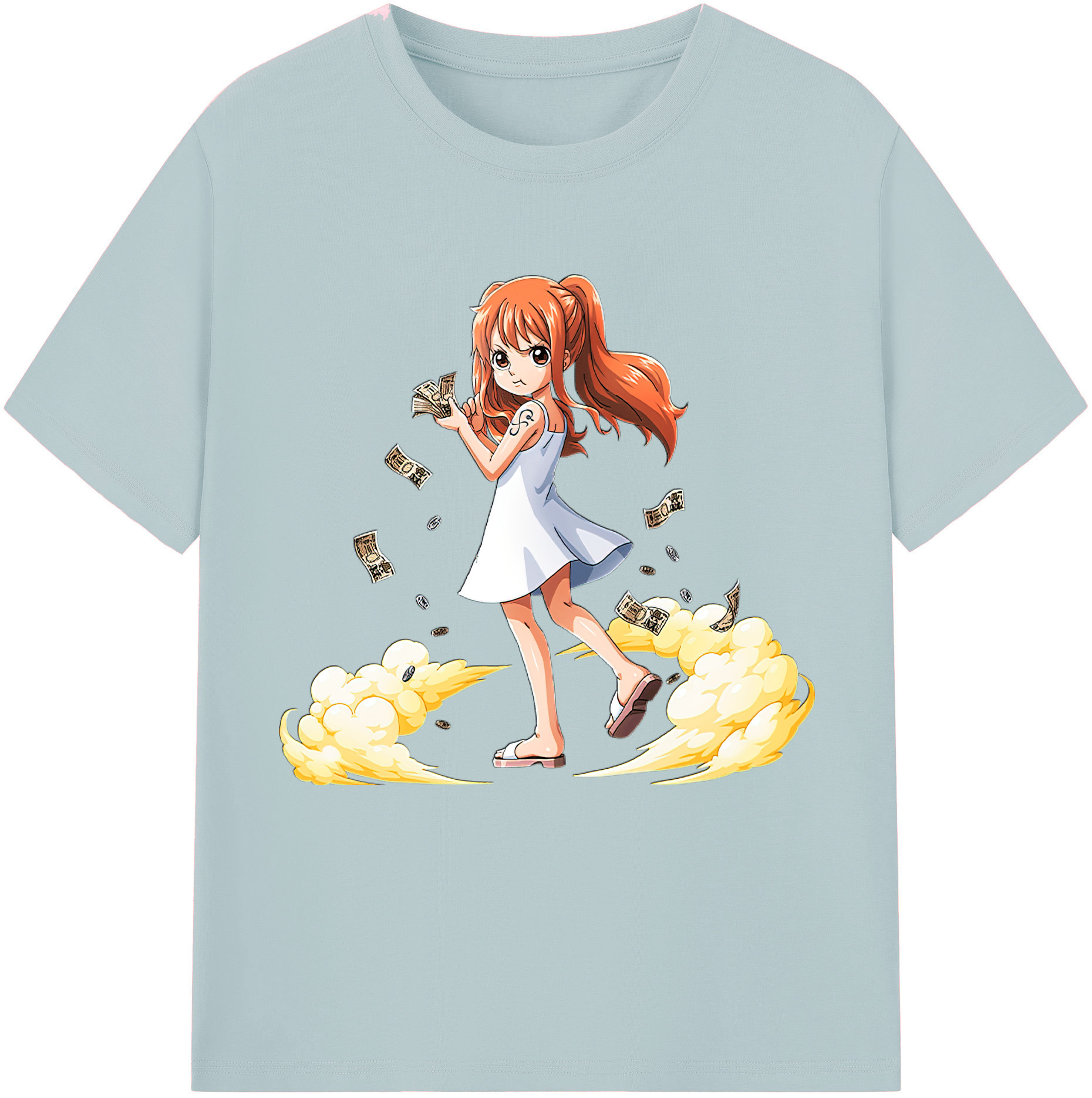 ワンピース ナミ ONE PIECE Nami 綿100％半袖Tシャツ（フロントプリント）